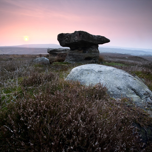 Moorland sunset: Moorland sunset