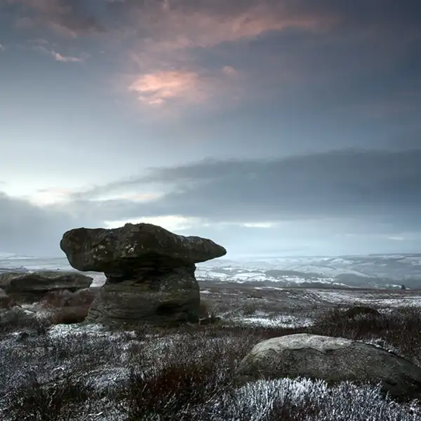 As night falls on the land ...