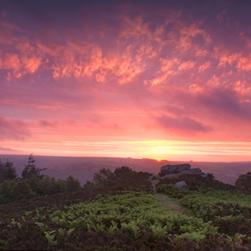 Colourful Pateley Bridge dawn: Colourful Pateley Bridge dawn