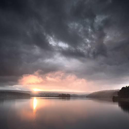 Fewston reservoir after a storm: Fewston reservoir after a storm