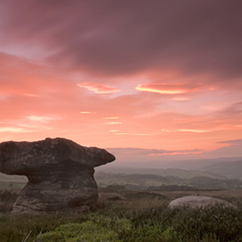 Dramatic summer sunset, Pateley Bridge, Nidderdale: Dramatic summer sunset, Pateley Bridge, Nidderdale