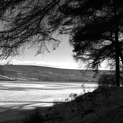 Iced over reservoir: Iced over reservoir