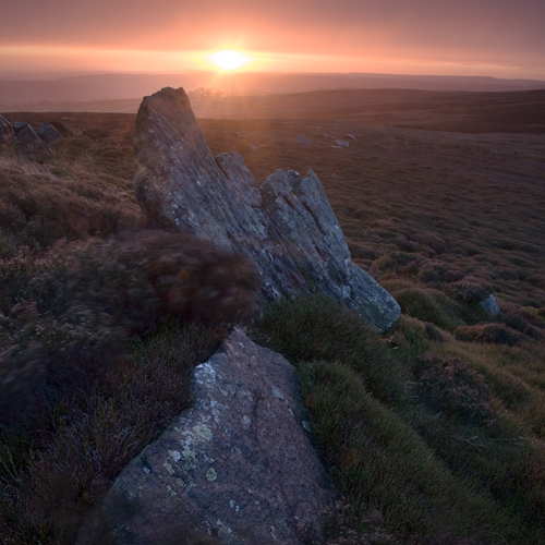 Hayshaw moor at dawn: Hayshaw moor at dawn