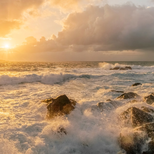 Atlantic sunset: 