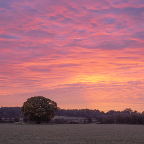 Vivid sunrise over PN18: 