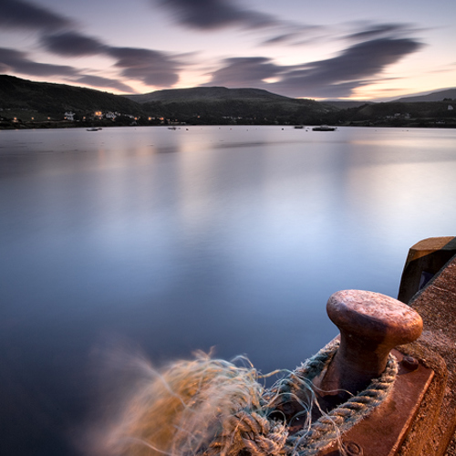 Uig port at dawn: Uig port at dawn