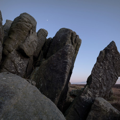 25-02-2018: Rocks in a moorland landscape