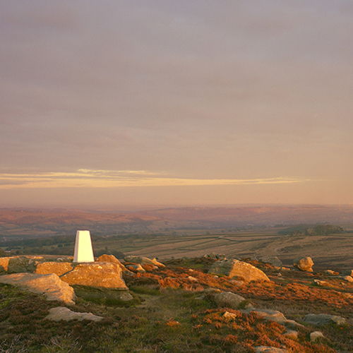 Golden light on moorland: Golden light on moorland